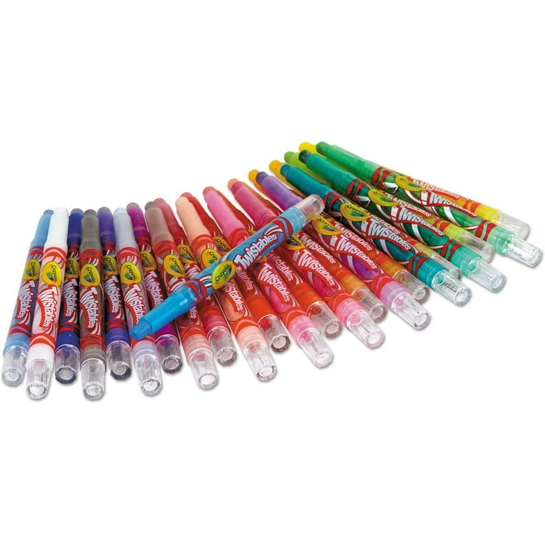 Crayola Twistables Crayons Coloring Set, Kids Indoor Activities at Home, 24  Count, Assorted