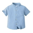 thumbnail image 4 of SDNall Printemps et Été Mignon Imprimé Garçons Hort Manches Debout Col Blouse, 4 of 9