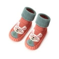 thumbnail image 3 of Gustave Baby Boy Girls Toddlers Socks Animal Moccasins Non-Skid Indoor Slipper Winter Warm Infant Booties Shoes (12-18 Months), 3 of 9