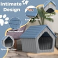 thumbnail image 5 of Indoor&Outdoor Waterproof Cat House, 23.43×22.64×22.8 Inches, Insulated Cat Shelter for All Seasons, Easy to Assemble, Suitable for Cats and Small Dogs, 5 of 8
