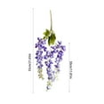 thumbnail image 3 of Plastic Artificial Green Plants Purple Artificial Rattan Wall Hanging with Green Plants for Valentine's Day Home Decor and Photography Props(1Pcs) Rkxzt, 3 of 8