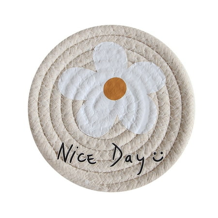 

Heat-resistant Mat Cotton Slip-Proof Round Insulation Pads for Cooking