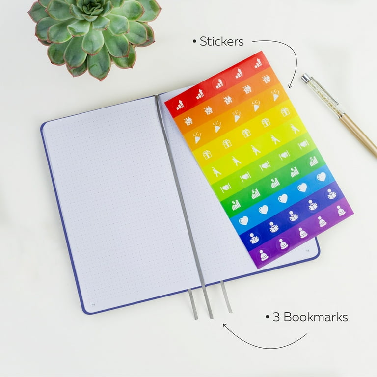 Dot Grid Notebook Numbered Pages, Bullet Journal Notebook