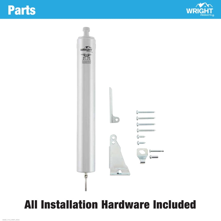 Wright Products Heavy-Duty Pneumatic Door Closer, Aluminum photo 7