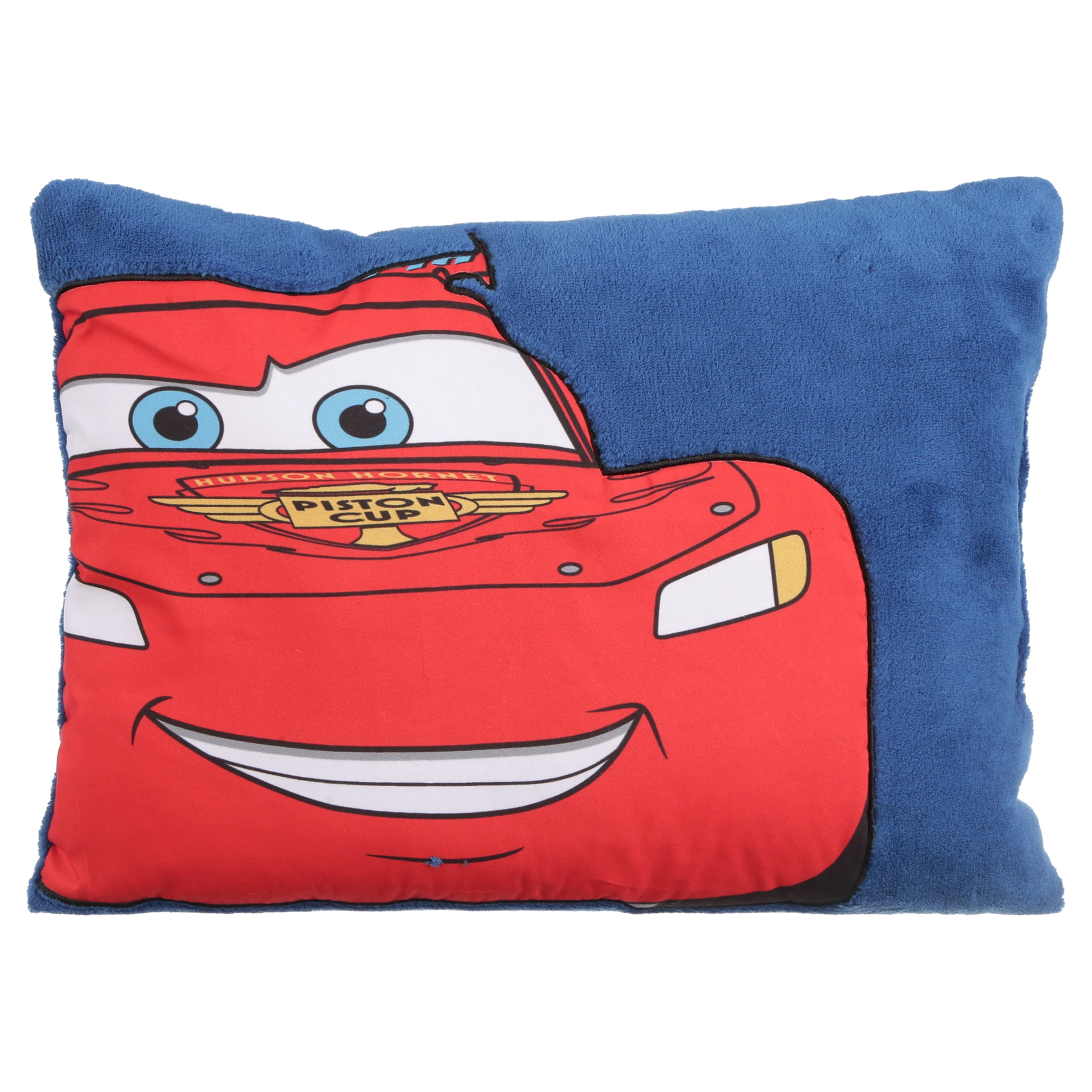 Disney Cars Toddler Pillow, Blue and Red 