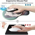 thumbnail image 3 of ZIQIAN Ergonomic Mouse Pad with Gel Wrist Rest Support, MousePad with Non Slip Rubber Base Memory Foam, Personalized Cute Mousepad, Pain Relief Comfort Wrist Rest Pad for Working, Learning and Gaming, 3 of 6