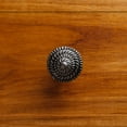 thumbnail image 2 of Renovators Supply Iron Kitchen Cabinet Knob Pull Round Fibonacci style Pewter Finish Decorative Metal Knobs for Kitchen Cabinet or Drawer Pull Handle w/Screws, 2 of 7