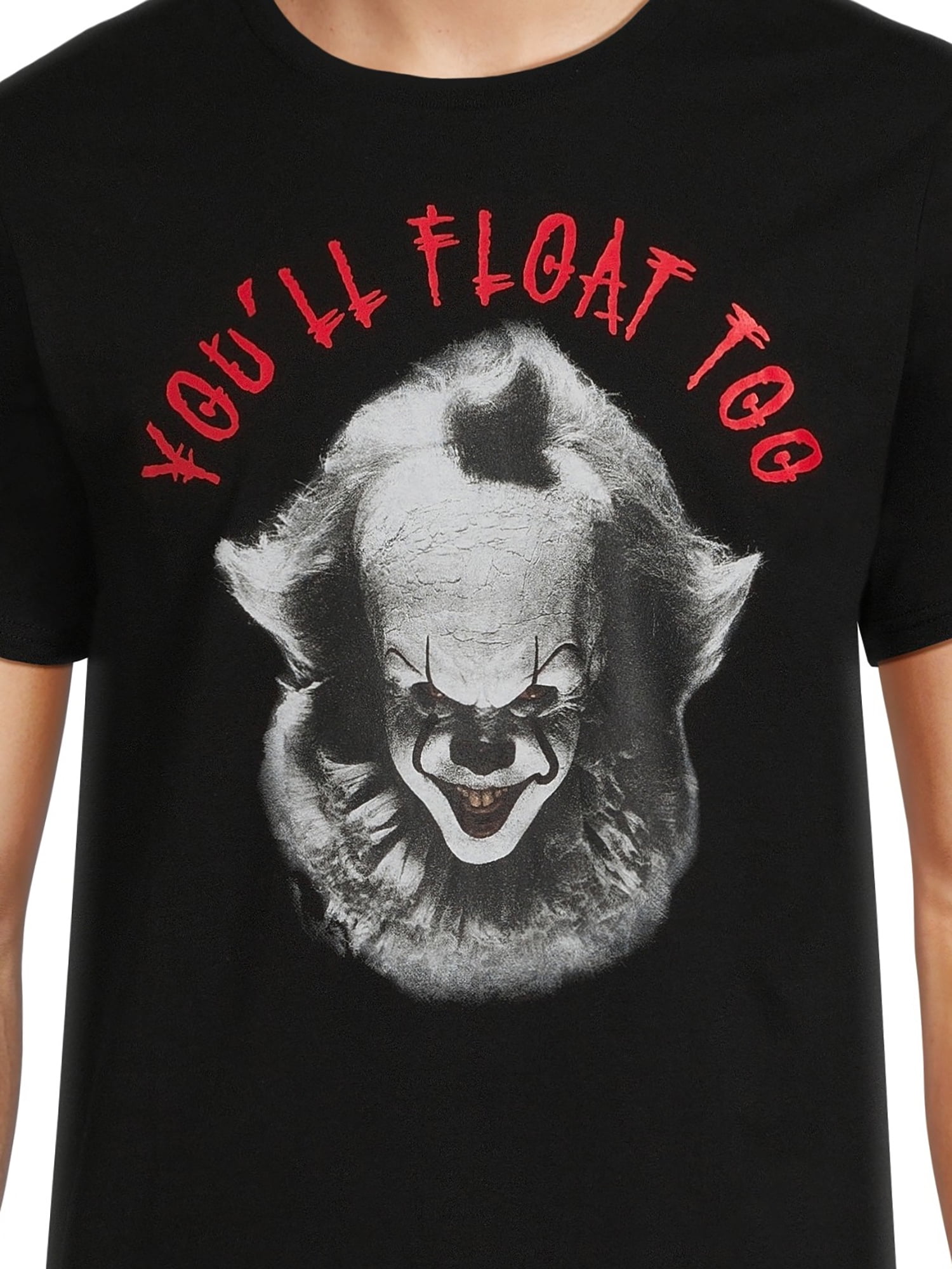 It and Clown Stephen Men\'s S-3XL King Big Sizes Men\'s Graphic Halloween 2-Pack, Pennywise Tees,