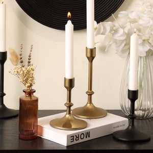 Better Homes & Gardens Gold Cast Iron Taper Candlestick
