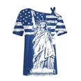 thumbnail image 5 of VerPetridure 4th of July Shirts for Women Funny Short Sleeve Crew Neck Blouse Patriotic American Flag T Shirt, 5 of 5