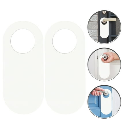 GOOHOCHY 2pcs Blank Wood Door Hangers Wooden Shapes Craft Supplies