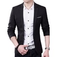thumbnail image 4 of Fymall Men's Suit Jacket Blazer Cardigan Wedding Suits Jackets, 4 of 7