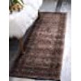 thumbnail image 3 of Unique Loom La Jolla Botanical Rug 2' 2 x 6' Runner Light Brown/Dark Brown, 3 of 10