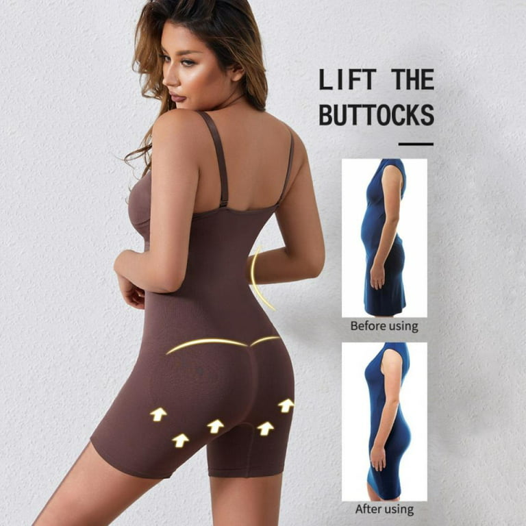 Women's Shapewear Tummy Control Full Bust Body Shaper Bodysuit Butt Lifter Thigh  Slimmer Seamless Sculpting Thong Body Shaper (L, Black) price in UAE,  UAE