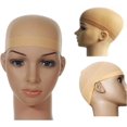 thumbnail image 5 of 2Pcs Unisex Stretchable Wig Liner Cap Hair Net Elastic Mesh Hairpiece Accessory (Color : Khaki, Size : One Size), 5 of 5