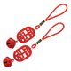 thumbnail image 1 of Chinese Traditional Mini Pendants 5Pcs Red Decoration For Home And Car 15.5X2.8CM Environmentally Friendly Wooden Material, 1 of 3