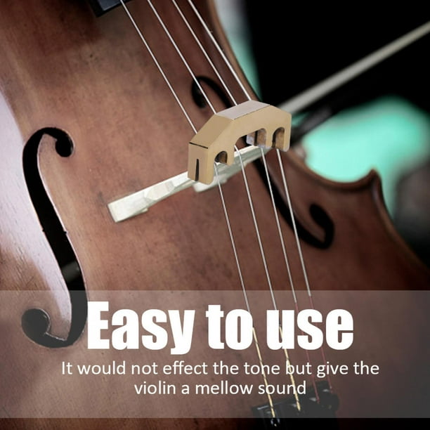 Sourdine de violon Keenso Chrome, pratique à utiliser, pas facile à  endommager, accessoire de violon chromé de bonne qualité, léger pour le  violon débutant 