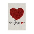 thumbnail image 2 of Happy Valentines Day Garden Flag Love Heart 12x18 Inch Double Sided Welcome Small Burlap Spring Holiday Yard Outdoor Outside Home House Decoration, 2 of 4