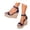BU1, variant on Women’s Open Toe Espadrille Wedge Sandals Buckle Ankle Strap Boho Platform Heels for Beach Wedding Summer Outings Beige 6