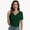 Dark green, variant on Womens Tops Crew Neck Summer Short Sleeve Casual Slim Fitted Tshirt