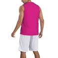 thumbnail image 2 of Naloa Darkmagenta Basketball Jersey Reversible Men's Mesh Athletic Sports Shirts Training Practice S-4XLLarge, 2 of 6