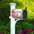 thumbnail image 2 of Housse Magnétique de Boîte aux Lettres Welcome 21x18 Po Tulipes Rouges, Fleurs de Printemps, Papillon Tissu Imperméable pour Décoration de Jardin et de Cour, 2 of 6