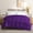 Purple, variant on 100% Cotton All Season 1pc Box Stitched Comforter, Duvet Insert Cover, Pattern Solid Aqua Blue Color Twin (66"x90") Size Machine Washable Lightweight