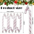 thumbnail image 3 of NWOKYZGH 6Pcs Candy Cane Christmas Decorations, Pink and White Candy Cane Decoration Christmas Hanging Ornaments for Christmas Tree Xmas Holiday Party Supplies Decoration Favors, 3 of 8