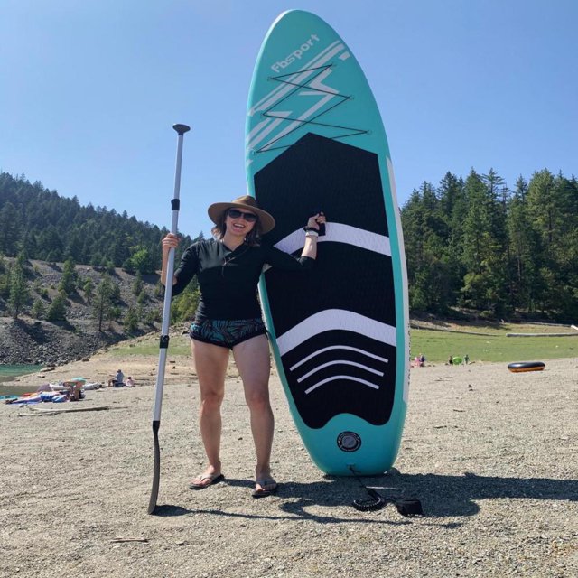 Fbsport 10 Ft iSUP Inflatable Stand Up Paddle Board Surfboard with Standup Paddle Boards