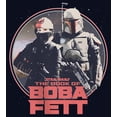 thumbnail image 2 of Girl's Star Wars: The Book of Boba Fett Fennec and Boba Classic Circle  Graphic Tee Navy Blue Medium, 2 of 4