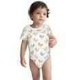 thumbnail image 3 of Daiia Funny Chicken Printed Unisex-Baby Short Sleeve Onesies Bodysuits Baby Climbing Clothes Soft and Comfortable Romper with Expandable Shoulder Design-6 Months, 3 of 8
