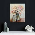 thumbnail image 4 of COMIO  Pink Flowers Canvas Wall Art: Abstract Bouquet in Vase Artwork Prints for Teen Girl Bedroom Pink Floral Picture Poster Bathroom Decor, 4 of 4