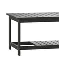 thumbnail image 2 of Emma + Oliver All-Weather Polyresin Two Tiered Adirondack Style Coffee Table in Black Finish with Slatted Top, 2 of 10