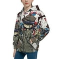 thumbnail image 4 of Gorillaz Teens Sweatshirts Novelty Print Zip Up Hoodie Jacket Long Sleeve Hooded Sweatshirt Hoody Coat With Pocket Large, 4 of 8