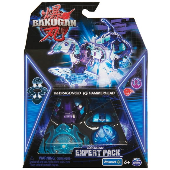 Bakugan Expert Customizable 2-Pack Action Figures, Special Attack Dragonoid and Hammerhead