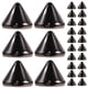 thumbnail image 1 of 100pcs Bullet Cone Spike Acrílico Bead Punk Rivet Pulsera Espaciador Beads Jewelry Accessary (Negro), 1 of 5
