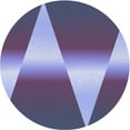 thumbnail image 1 of Ahgly Company Machine Washable Indoor Round Transitional Purple Mimosa Purple Area Rugs, 3' Round, 1 of 7
