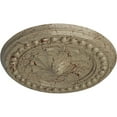 thumbnail image 3 of Ekena Millwork 15 3/4"OD x 2"P Foster Shell Ceiling Medallion (Fits Canopies up to 9 5/8"), Hand-Painted Gobi Desert Crackle, 3 of 6