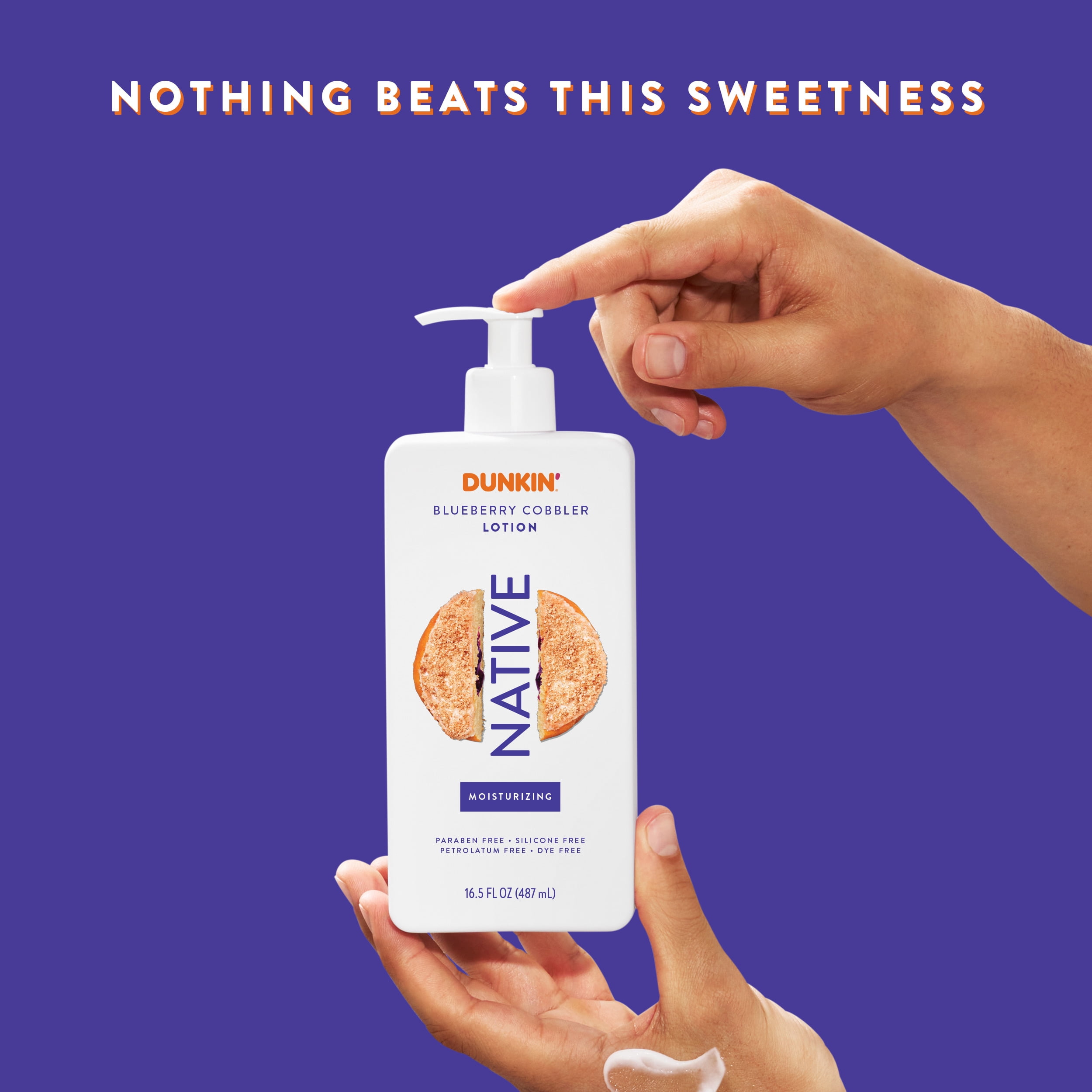 Native Dunkin Moisturizing Body Lotion, Blueberry Cobbler ,16.5 oz