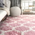 thumbnail image 5 of nuLOOM Faux Sheepskin Shaunna Area Rug, 5' x 5', Square, Shaunna Pink, 5 of 5