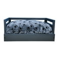 thumbnail image 2 of Wooden Pet Bed with Removable Cushion - Charcoal Gray - Medium, 2 of 5