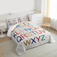 thumbnail image 3 of Feelyou Cartoon Initial Letter Bedding Comforter Set, Colorful Monogrammed Twin Comforter Sets, Teens Boys Girls Kids Bedding Set, Lightweight Room Decor, 2 Pieces, 3 of 8