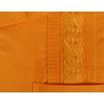thumbnail image 3 of Men's Guayabera Cuban Beach Wedding Casual Short Sleeve Dress Shirt (Orange, XS), 3 of 4