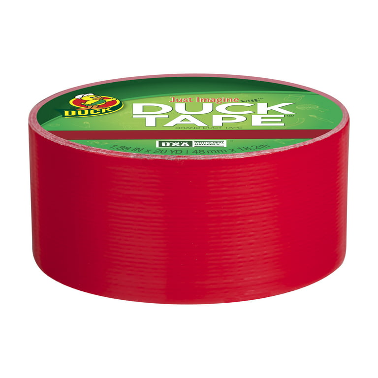 4 RED Solid Color Tape - 100' Roll - Safety Floor Tape