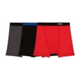 thumbnail image 1 of Bóxer Fruit of the Loom para Niño, Algodón Sustentable, Multicolor, 3 Piezas, Talla M, 1 of 4