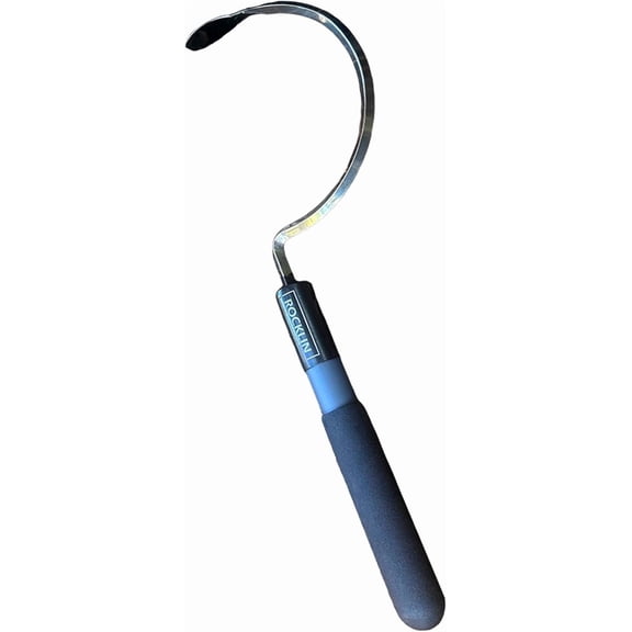 Rocklin Industry Hook Cultivator Stainless Steel Blade Heavy-Duty Garden Hand Tool for Weeding, Digging & Soil Loosening