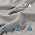thumbnail image 2 of Bare Home Washed Duvet Cover Set - Ultra-Soft - Premium 1800 Collection - 3 Piece - Cal King, Frost Gray, 2 of 8