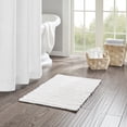 thumbnail image 4 of Madison Park Soft Cotton Bath Rug, Absorbent 100% Cotton Rug with Quick Dry, Non-Slip Bath Rug for Bathroom, White, 20" x 30", 4 of 6