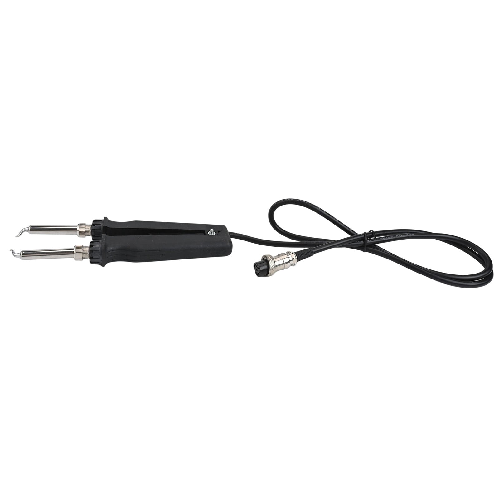 Black Silver Double Soldering Iron Tweezer Clip for Circuit Board Work