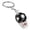 Black2, variant on Football Keychain Cap Pendant Creative Sports Fan Gift Backpack Charm Cute Bag Accessory,Soccer Keychain for Boys, Mini Sports Equipment Souvenir,Perfect for Football Fans and Gifts(White,1.1X1.81")